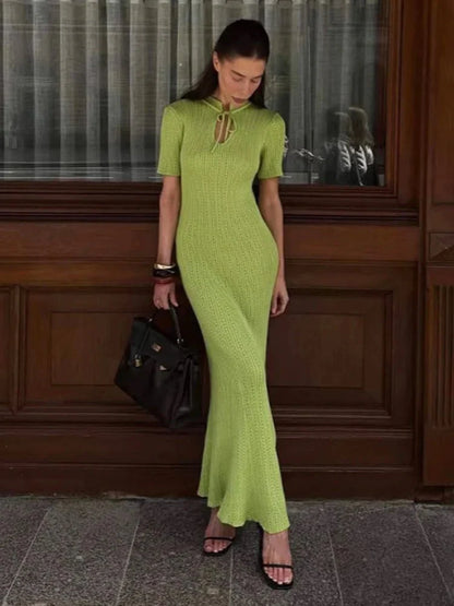 Bodycon Knitted Maxi Dress