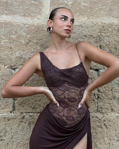Open Leg Kleid