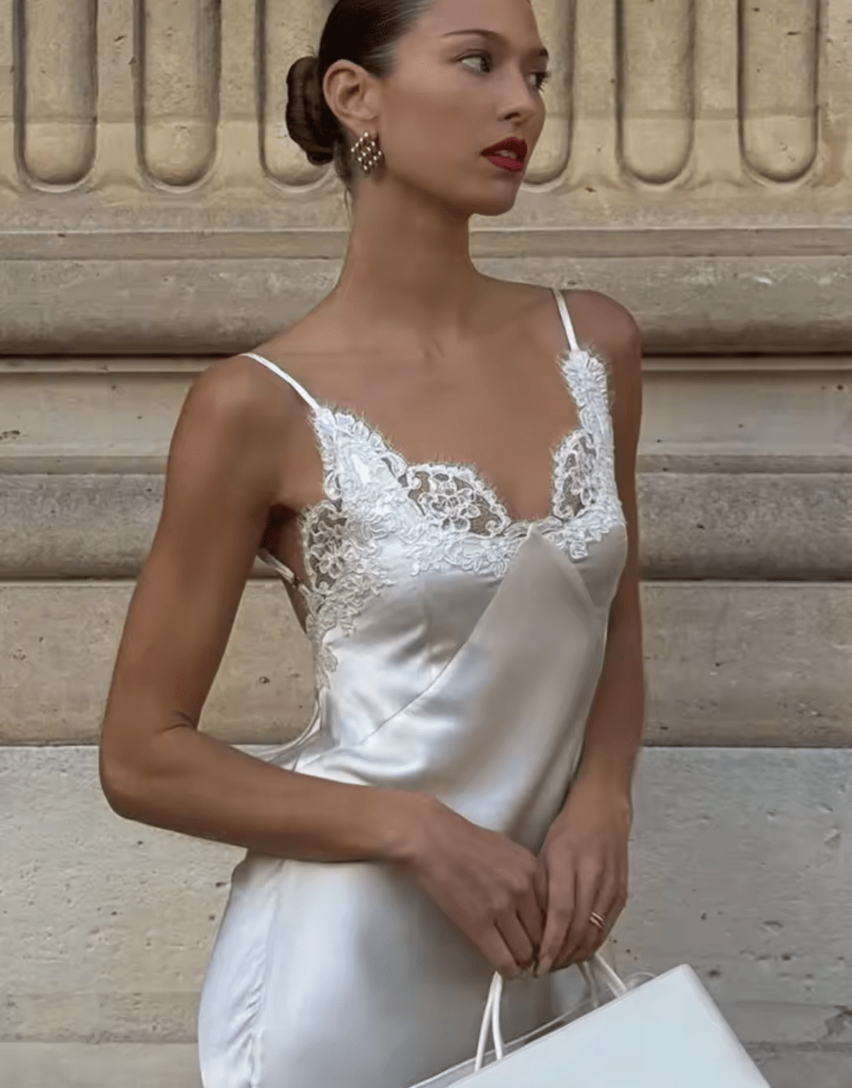 Jenny Satin Lace Maxi Dress
