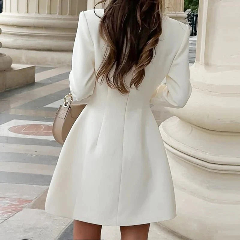 Buttoned Blazer Mini Dress