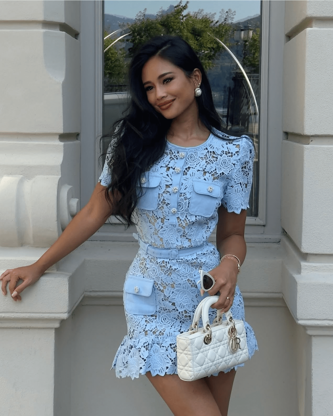 Remy Floral Lace Mini Dress