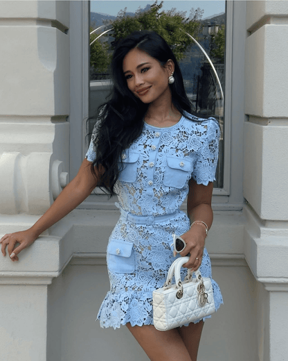 Remy Floral Lace Mini Dress