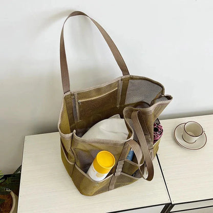 Beatrice Strandtasche aus Canvas mit großem Fassungsvermögen