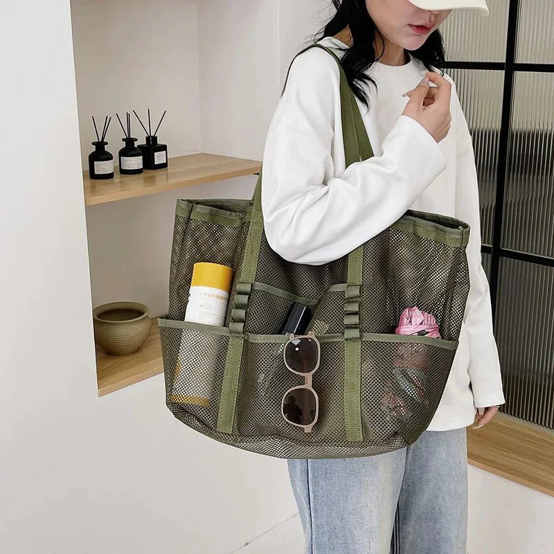 Beatrice Strandtasche aus Canvas mit großem Fassungsvermögen