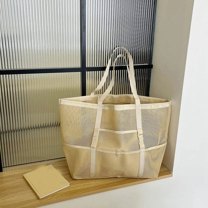 Beatrice Strandtasche aus Canvas mit großem Fassungsvermögen