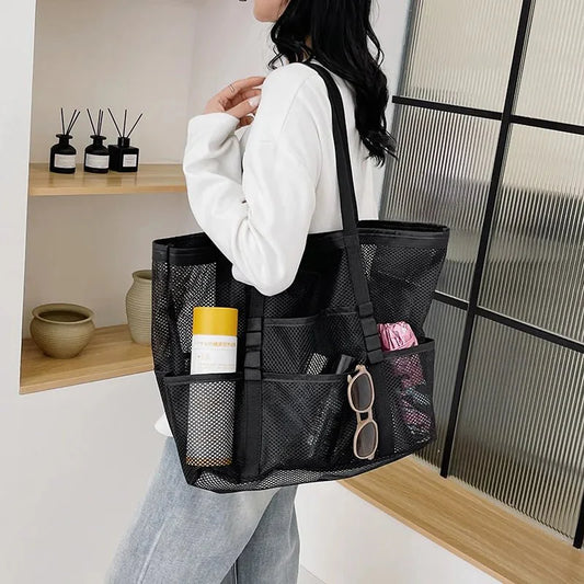 Beatrice Strandtasche aus Canvas mit großem Fassungsvermögen