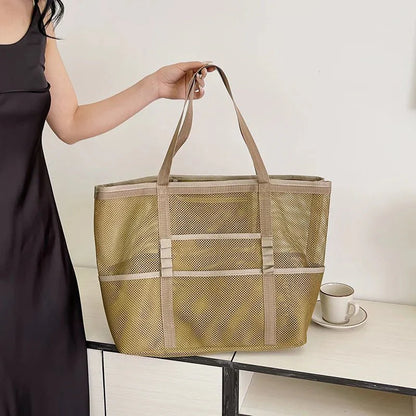 Beatrice Strandtasche aus Canvas mit großem Fassungsvermögen