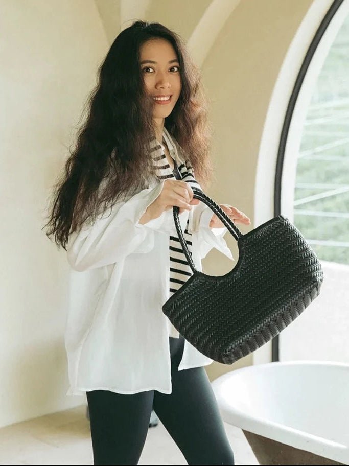 Beatrice Tote aus geflochtenem Leder