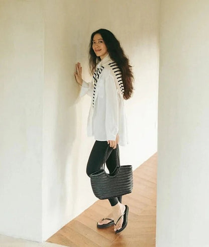 Beatrice Tote aus geflochtenem Leder