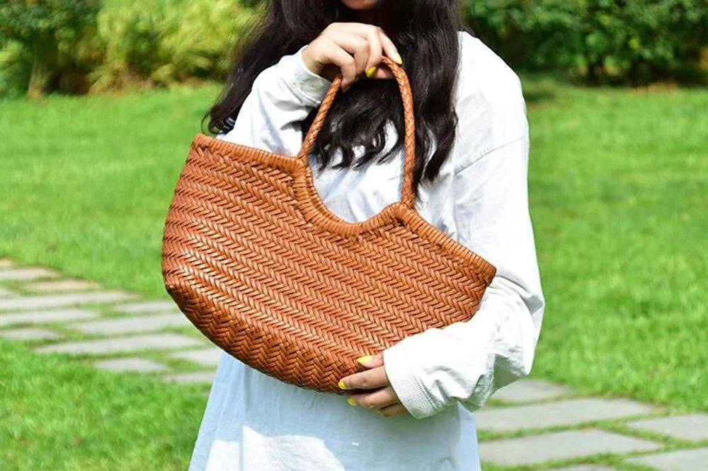 Beatrice Tote aus geflochtenem Leder