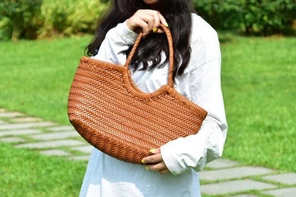 Beatrice Tote aus geflochtenem Leder