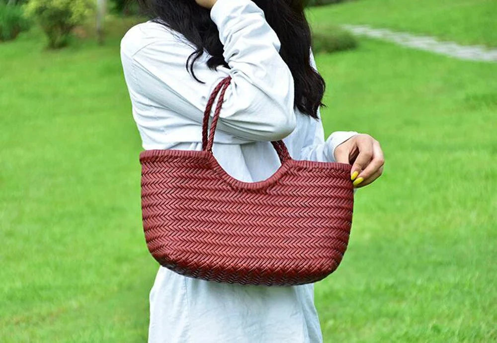 Beatrice Tote aus geflochtenem Leder