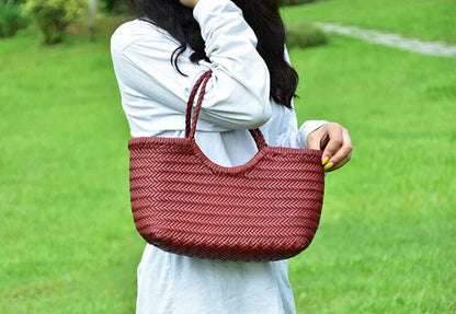 Beatrice Tote aus geflochtenem Leder
