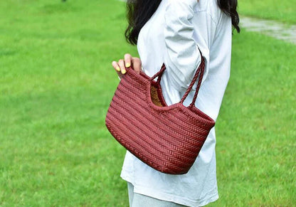 Beatrice Tote aus geflochtenem Leder