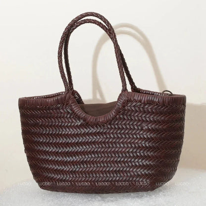 Beatrice Tote aus geflochtenem Leder