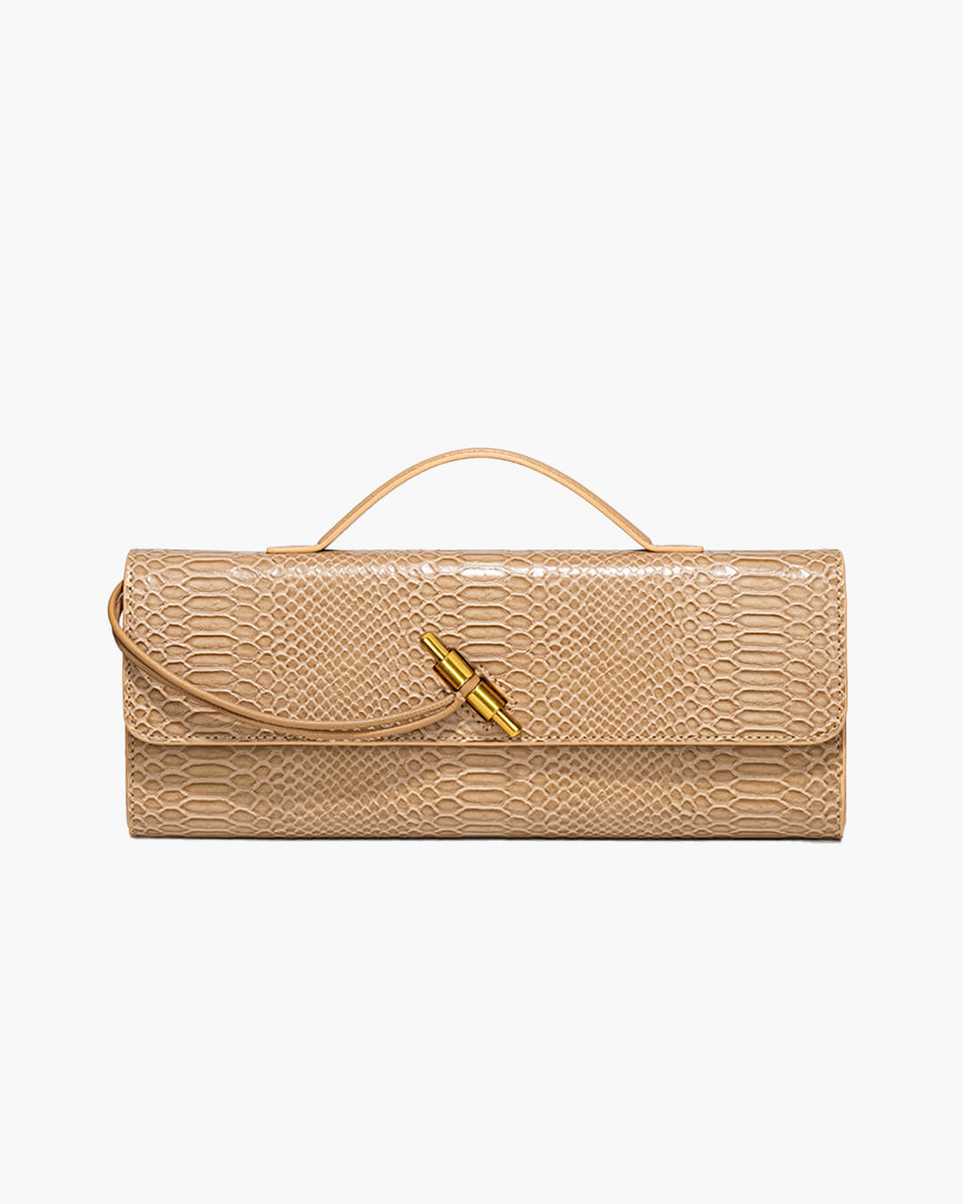 Bianca Kroko-geprägte Ledertasche