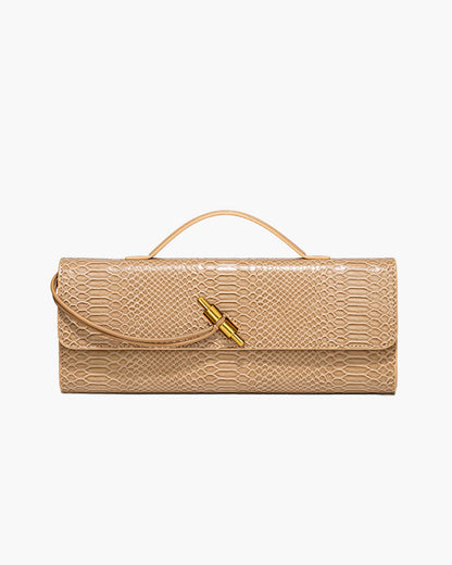 Bianca Kroko-geprägte Ledertasche