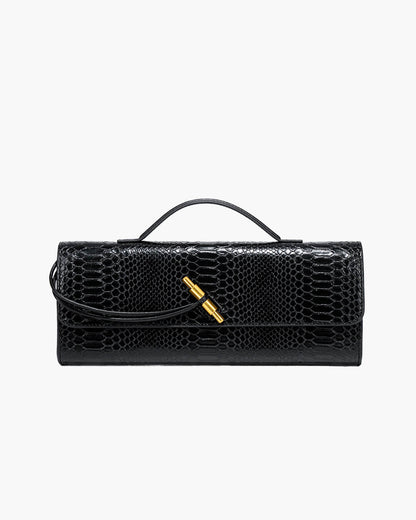 Bianca Kroko-geprägte Ledertasche