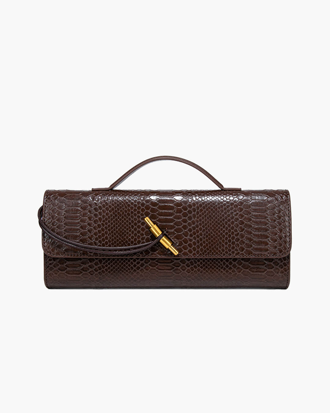 Bianca Kroko-geprägte Ledertasche