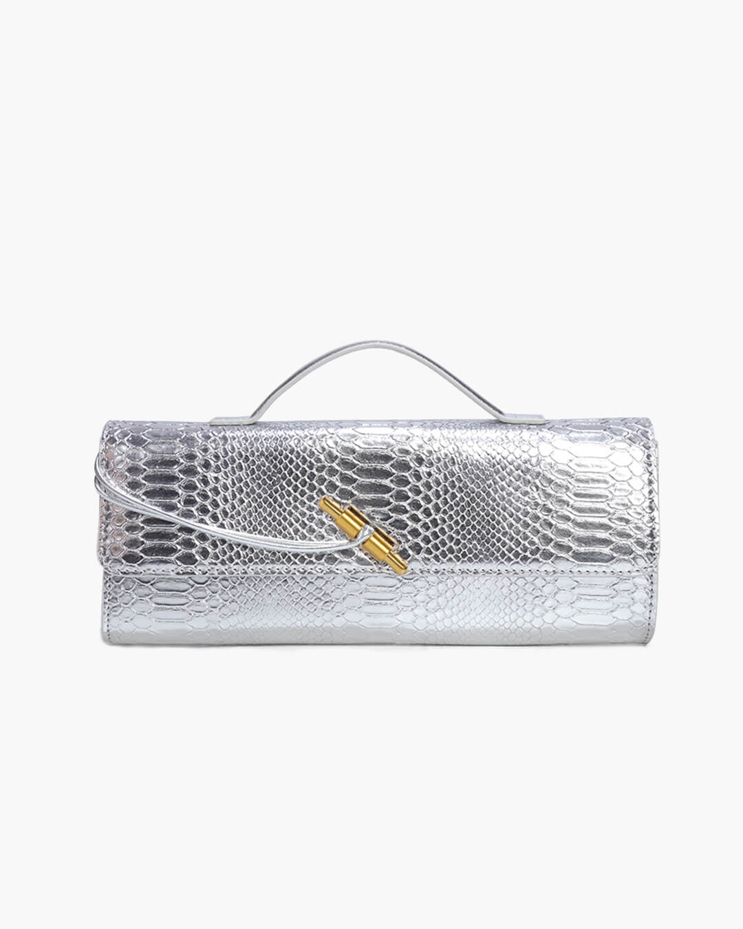 Bianca Kroko-geprägte Ledertasche