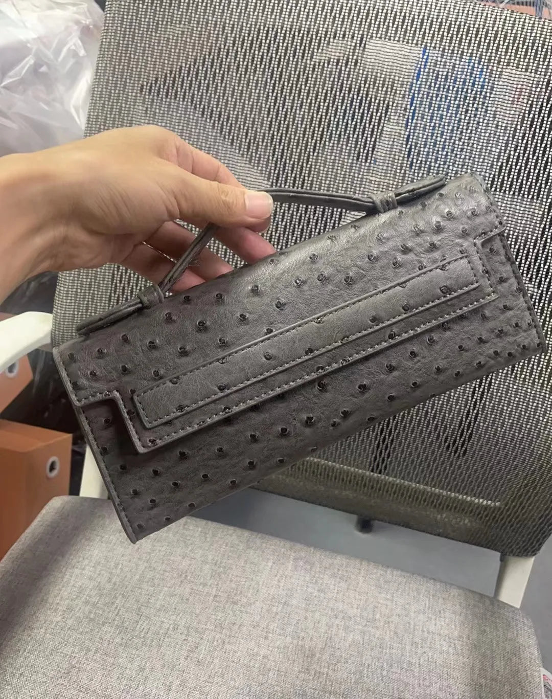 Bianca Embossed Clutch