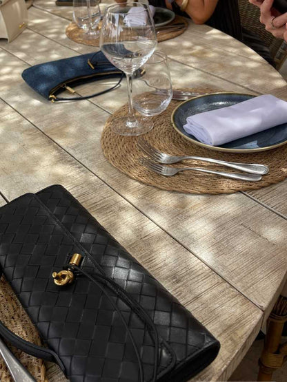 Bianca woven Tasche