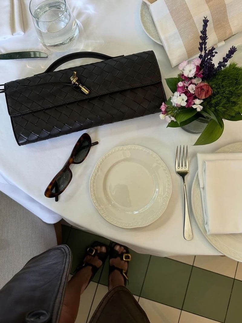 Bianca woven Tasche