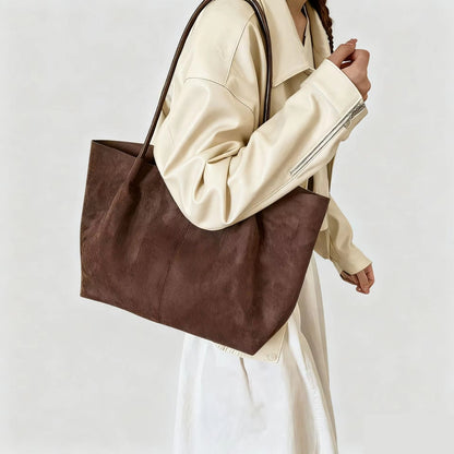 Cheska Wildleder-Shopper mit Tasche