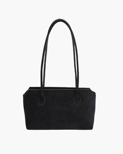 Claudine Schultertasche aus Kunstvelours