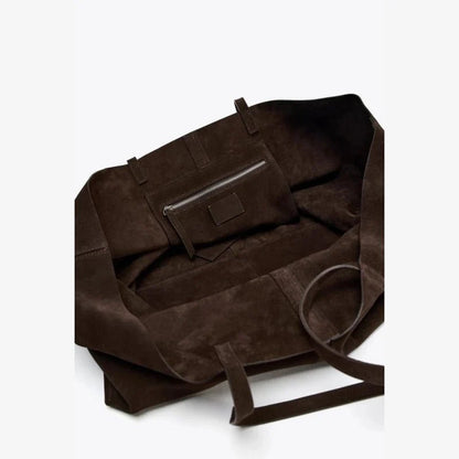 Cynthia Große Wildleder-Shopper Tasche