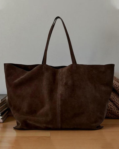Cynthia Große Wildleder-Shopper Tasche