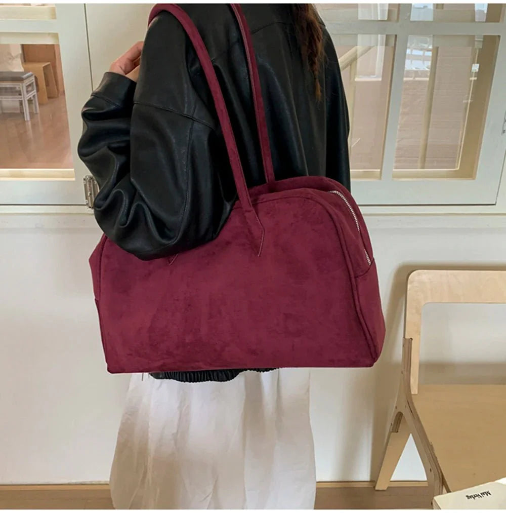 Jenny Wildleder Schultertasche