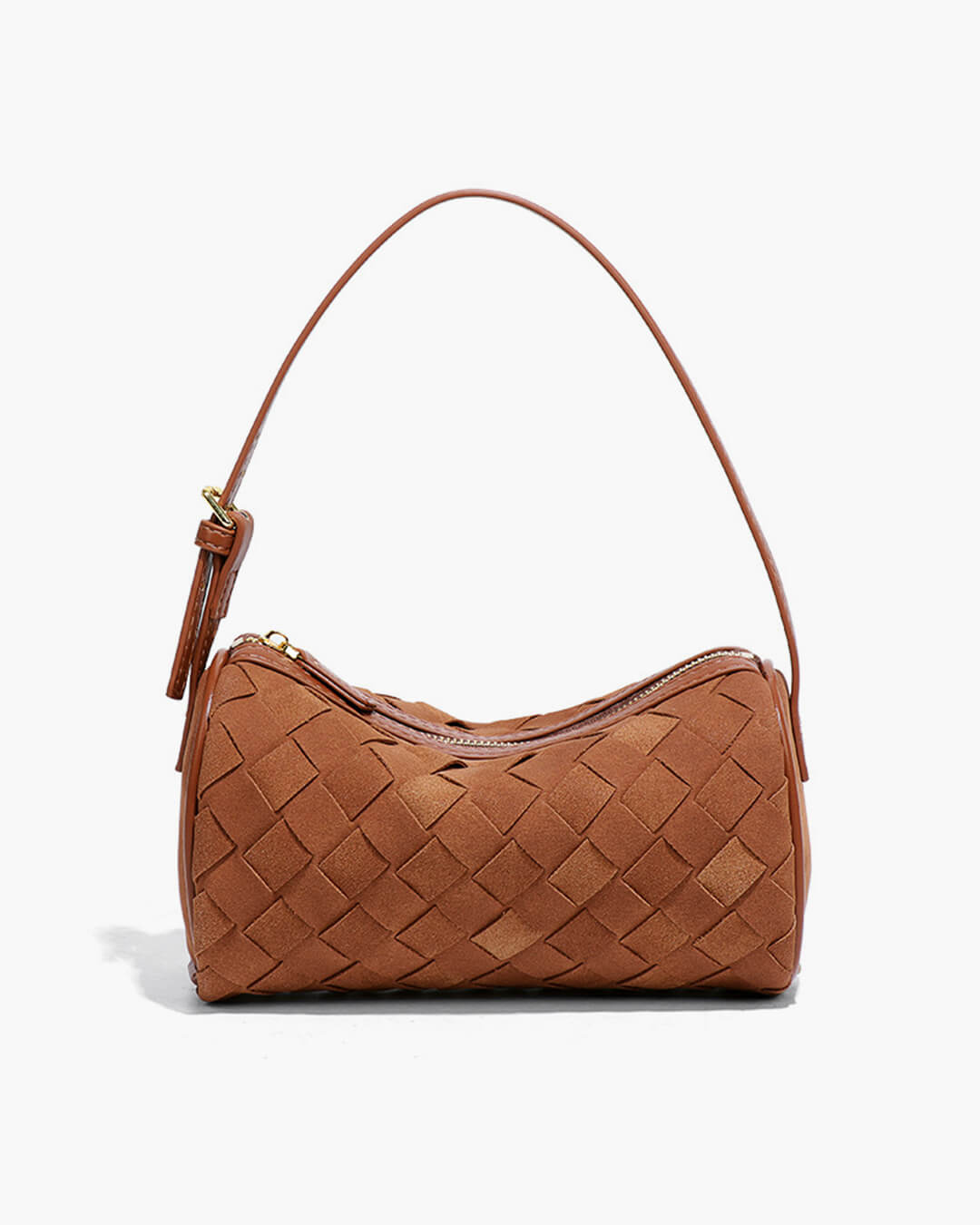 Jessica Geflochtene Wildledertasche