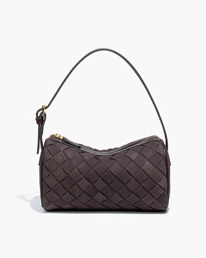 Jessica Geflochtene Wildledertasche
