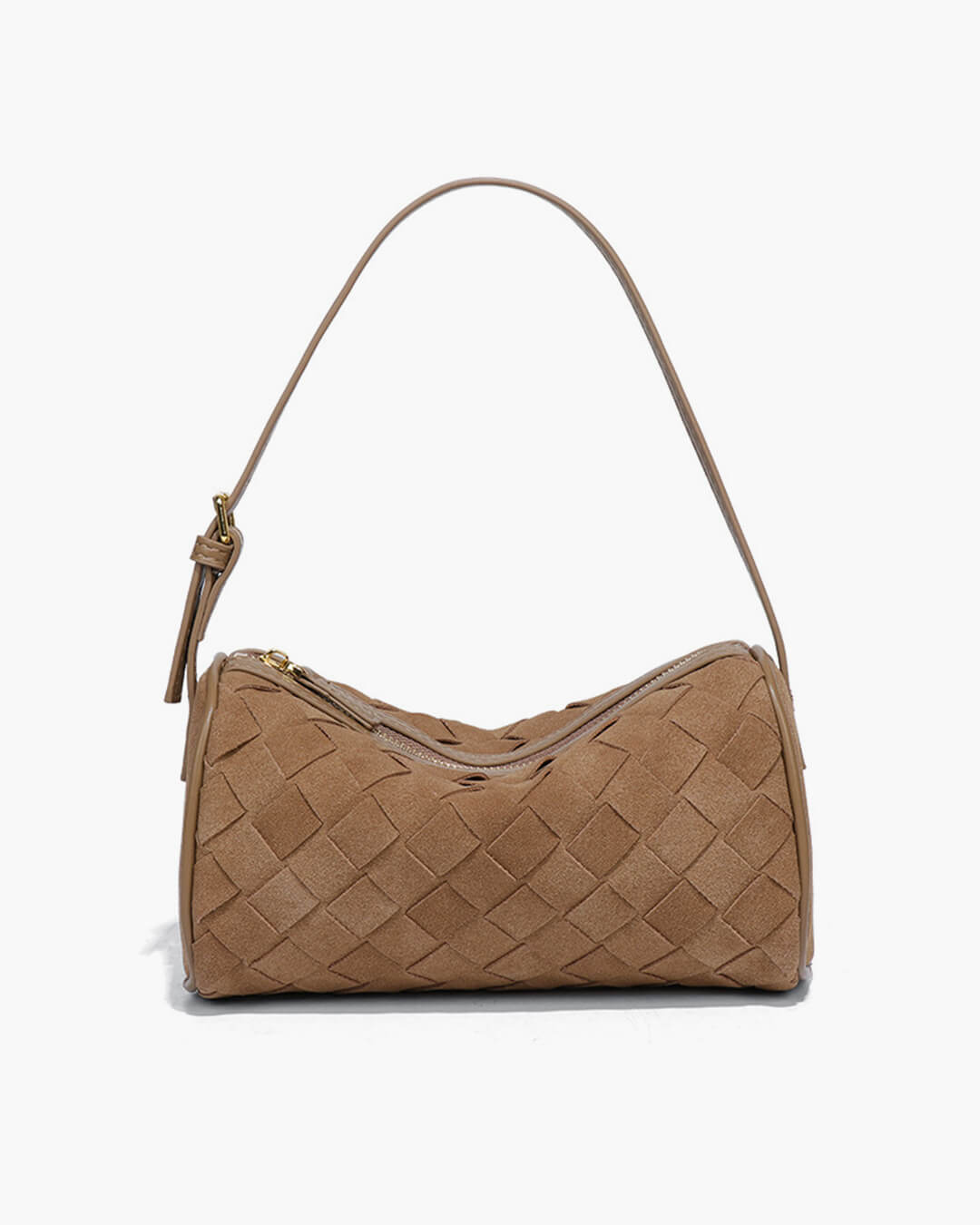 Jessica Geflochtene Wildledertasche