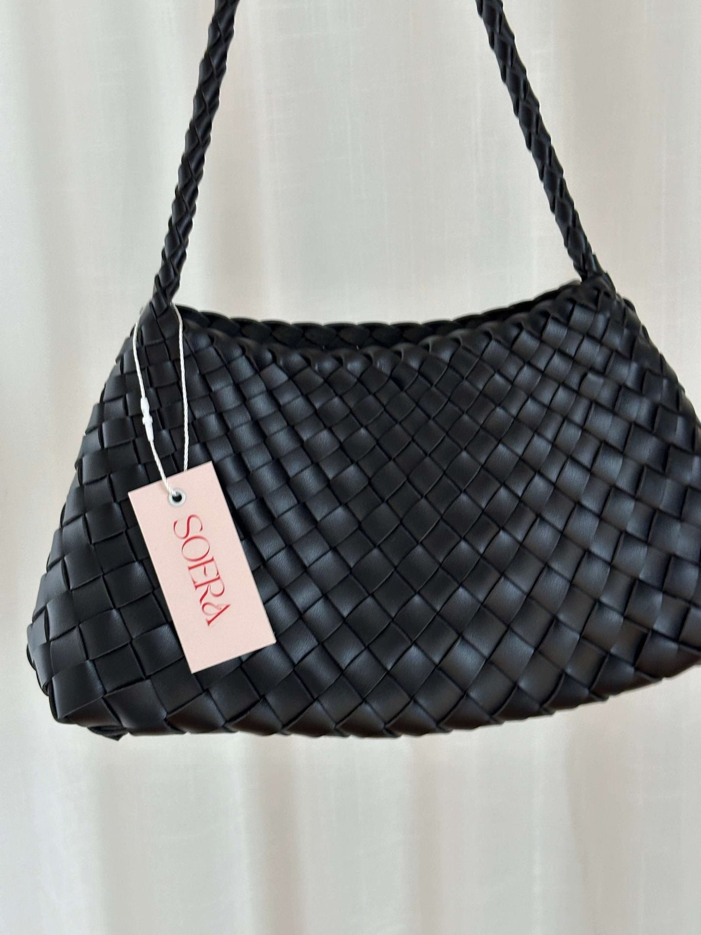 Marissa Vegane Leder Geflochtene Tasche Klein