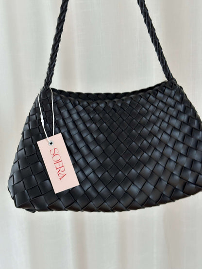 Marissa Vegane Leder Geflochtene Tasche Klein