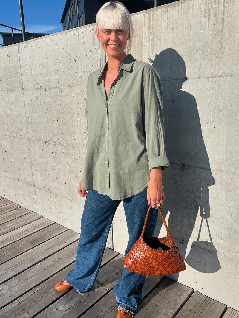 Marissa Vegane Leder Geflochtene Tasche Klein