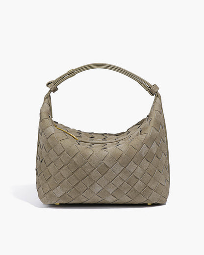 Mica Braided Suede Leather Bag