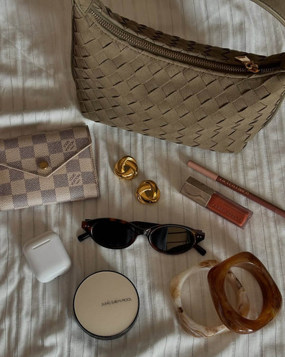 Mica Braided Suede Leather Bag