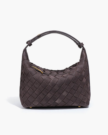 Mica Braided Suede Leather Bag