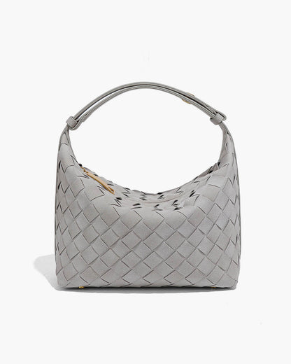 Mica Braided Suede Leather Bag