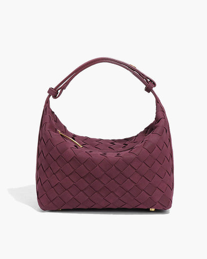 Mica Braided Suede Leather Bag