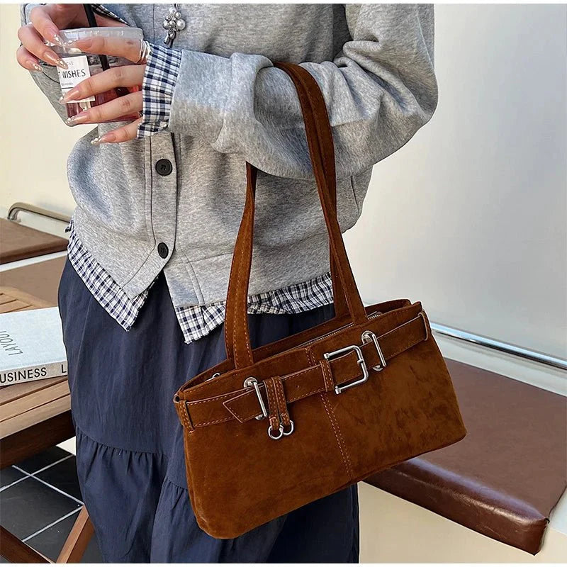 Nora Vegane Wildledertasche