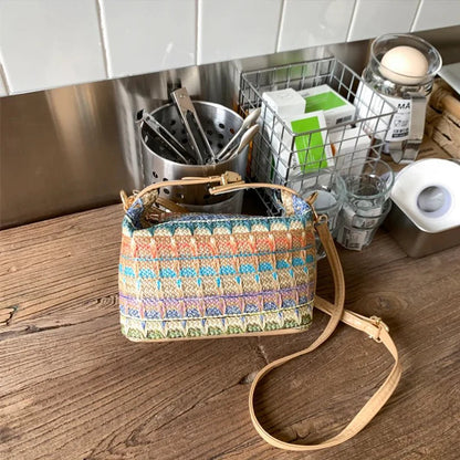 Raphaela Geflochtene Raffia-Sling-Bag