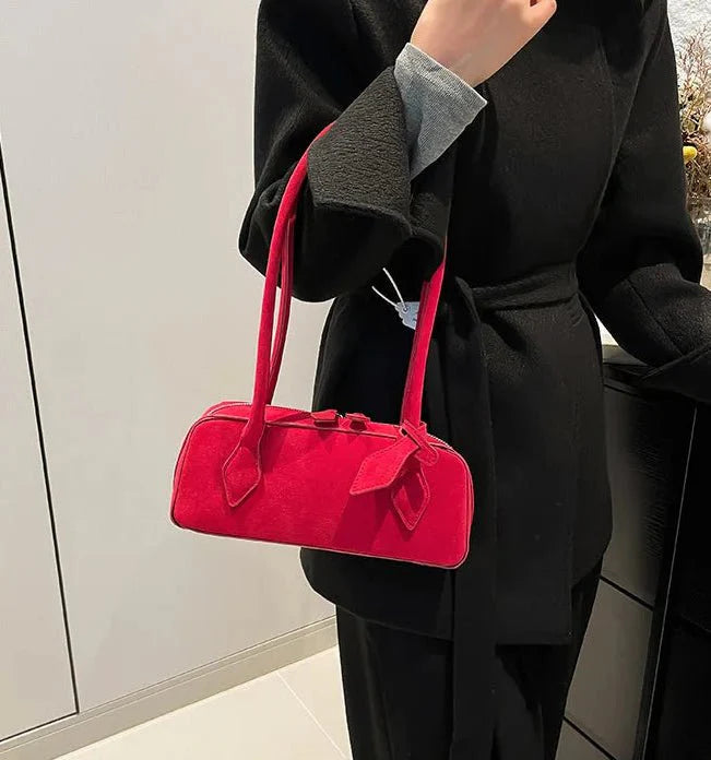 Rebecca Wildleder Schultertasche