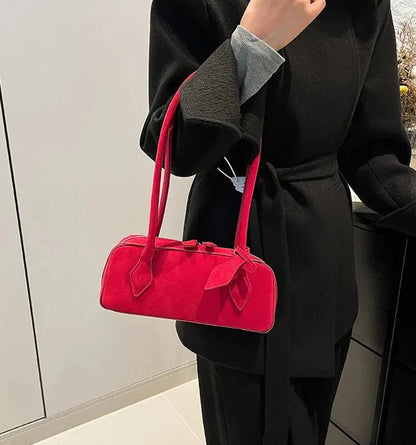 Rebecca Wildleder Schultertasche