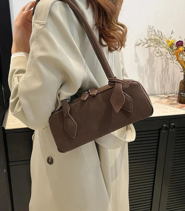 Rebecca Wildleder Schultertasche