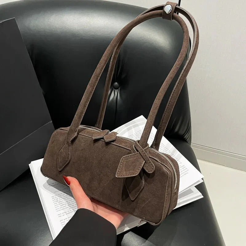 Rebecca Wildleder Schultertasche