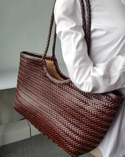 Rica Geflochtene Tasche aus Kunstleder
